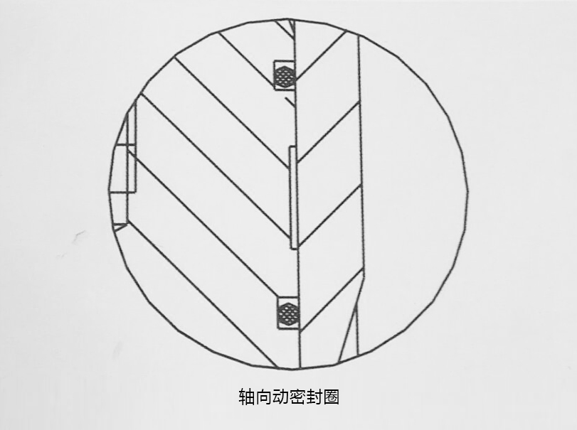 o型密封圈，軸向動(dòng)密封圈結(jié)構(gòu)圖